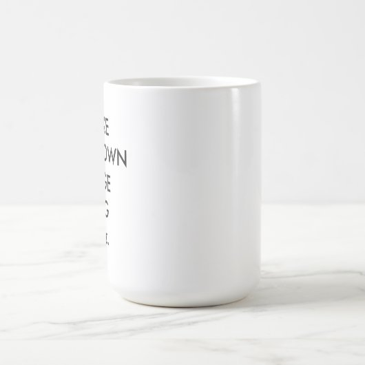 Aangepaste, grote 15 oz klassieke witte Mok (Center)