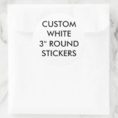 Aangepaste grote glanzende 3" ronde Stickers (Tas)