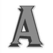 Aangepaste grote letters stickers (Voorkant)