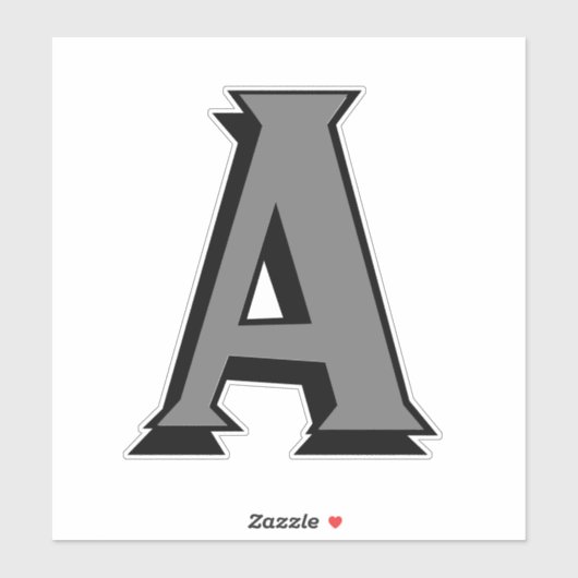 Aangepaste grote letters stickers (Vel)