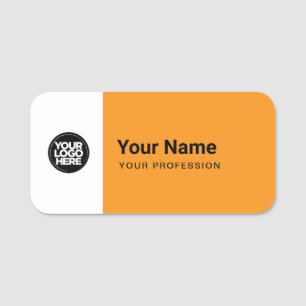 Aangepaste grote naamspeld met logo of magnetisch naamplaatje