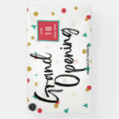 Aangepaste Grote opening voor kleine bedrijven Spandoek (Verticaal)