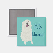 Aangepaste Grote Pyreneeën Magneet (Voorkant / Achterkant)