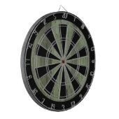 Aangepaste Grunge Groene Spel Dartbord (Voorkant Links)