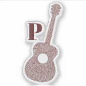 Aangepaste Guitar Vinyl Sticker met specifieke sni (Voorkant)