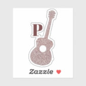 Aangepaste Guitar Vinyl Sticker met specifieke sni (Vel)