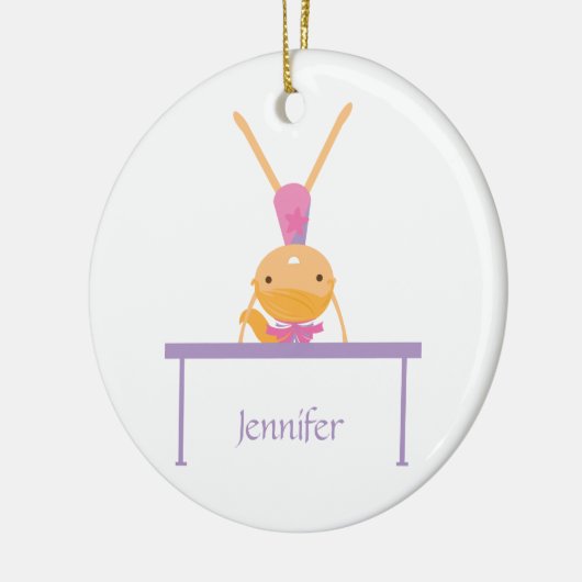 Aangepaste gymnastiek balans kinder versiering keramisch ornament (Links)