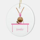 Aangepaste gymnastiek balans kinder versiering keramisch ornament (Links)