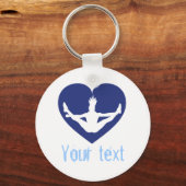 Aangepaste gymnastiek Dance Cheer Sleutelhangers (Voorkant)