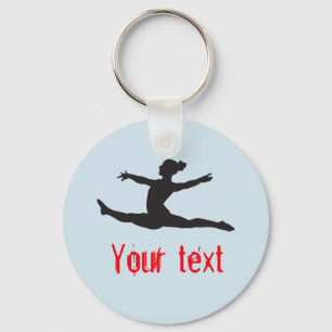Aangepaste gymnastiek Dance Cheer Sleutelhangers
