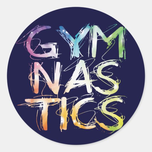 Aangepaste gymnastiek Stickers (Voorkant)