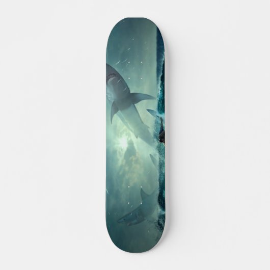 Aangepaste haai skateboard (Voorkant)