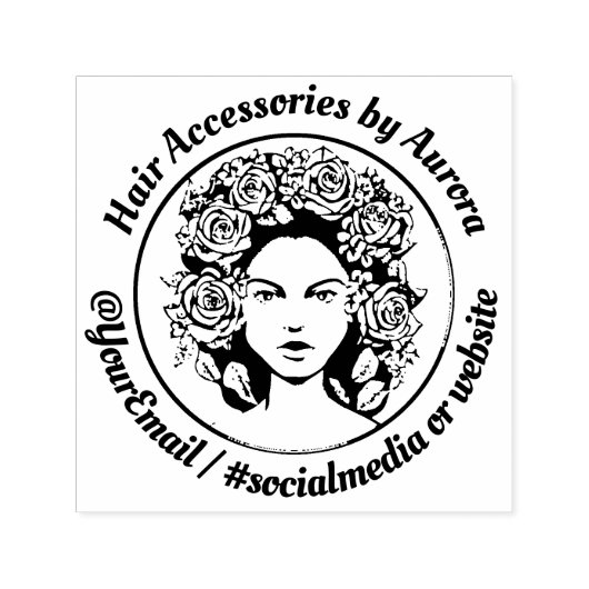 Aangepaste haarkloon Accessoires voor kleine bedri Zelfinktende Stempel (Design)