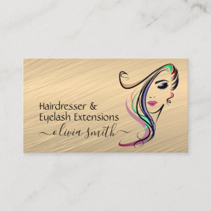 Aangepaste hairdresser- en elastische uitbreidinge visitekaartje