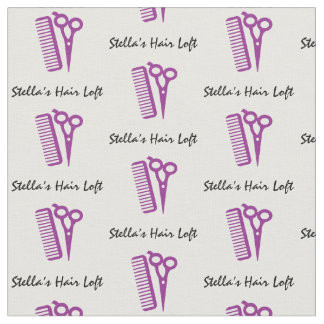Aangepaste Hairdresser Paarse Scissor Comb Fabric Stof