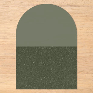 Aangepaste half gespikkelde Moss Arch Acryl Uitnod Uitnodigingen
