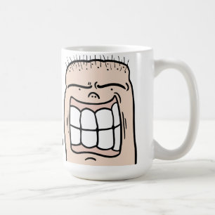 Aangepaste hallo menselijke humor en lachend gezic koffiemok