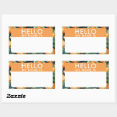 Aangepaste hallo mijn naam is stickers (Vel)