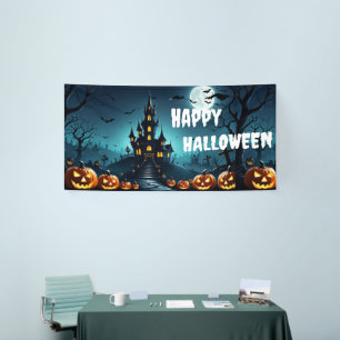 Aangepaste Halloween Banner, Fright Night Gothic Spandoek