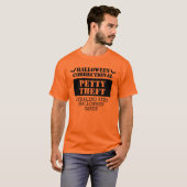 Aangepaste Halloween Correctional Inmate Group T-shirt (Voorkant volledig)