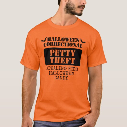 Aangepaste Halloween Correctional Inmate Group T-shirt (Voorkant)