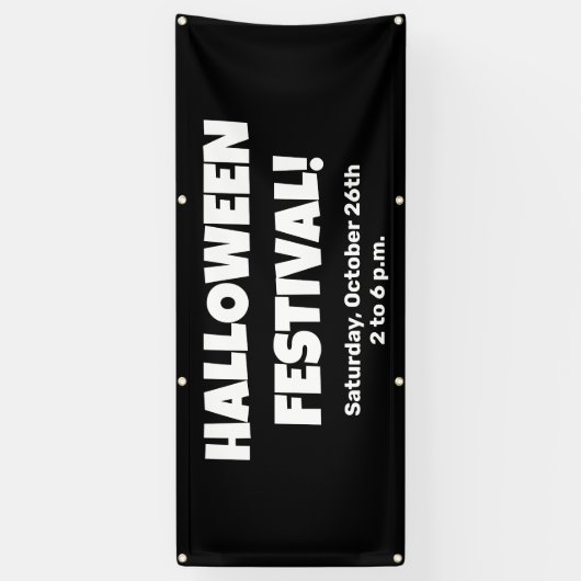 Aangepaste Halloween Festival Banner (Verticaal)