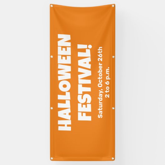 Aangepaste Halloween Festival Banner (Verticaal)