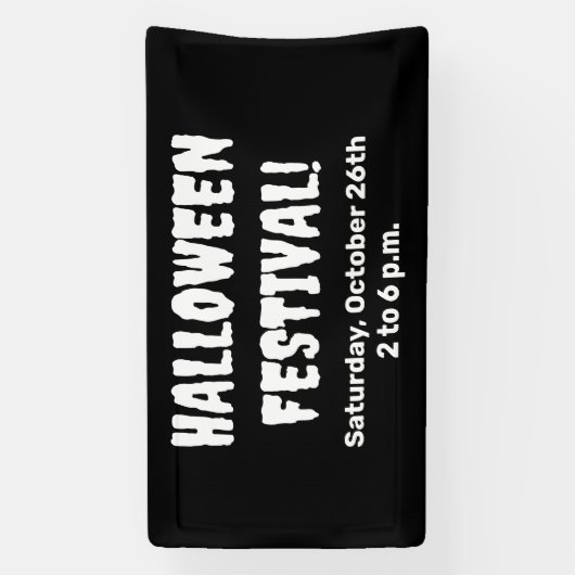 Aangepaste Halloween Festival Spooky Banner (Verticaal)