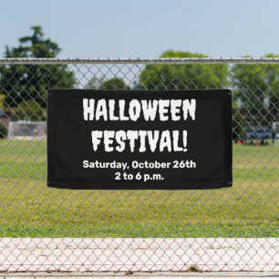 Aangepaste Halloween Festival Spooky Banner