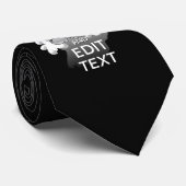 Aangepaste Halloween Ghost Keep Calm Jouw tekst Stropdas (Opgerold)