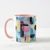 Aangepaste Halloween - Hot Pink Bat Night Roast Mok (Links)