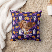 Aangepaste Halloween kussen met geesten en pompoen (Deken)