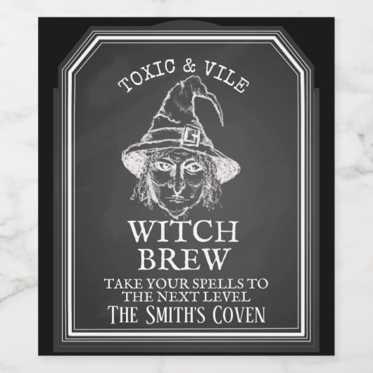 aangepaste halloween partij Apothecary drankje hek Wijn Etiket (Enkel label)
