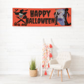 Aangepaste Halloween Party Banners, UGGG Skelton P Spandoek (Insitu)