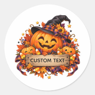 Aangepaste Halloween Pompoen Sticker