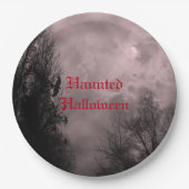Aangepaste Halloween Sky met Ravens Red Mist Bord (Voorkant)