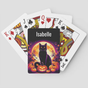 Aangepaste Halloween-speelkaarten met een zwarte k Pokerkaarten