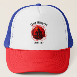 AANGEPASTE HALLOWEEN SPOOKHUIS FAMILIE FEEST TRUCKER PET