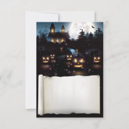 Aangepaste halloween Spooky Night Kaart