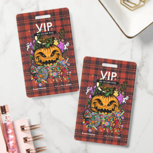 Aangepaste Halloween VIP All Access Pas Rustige He Badge