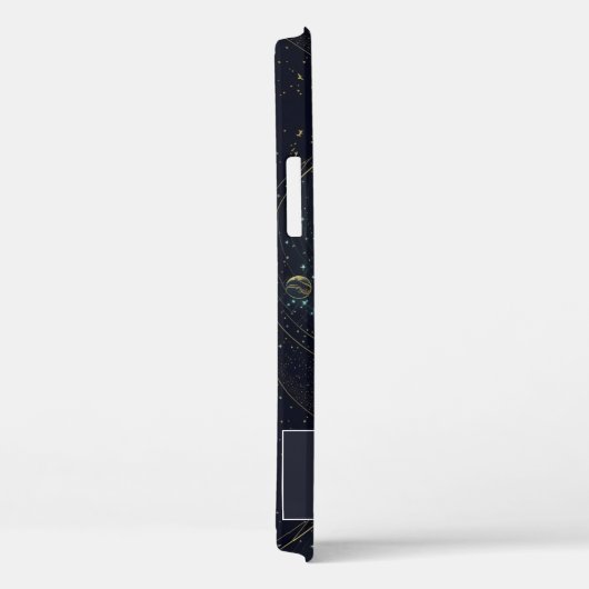 Aangepaste halve maan en sterren Celestial Case-Mate iPhone Case (Achterkant / Rechts)