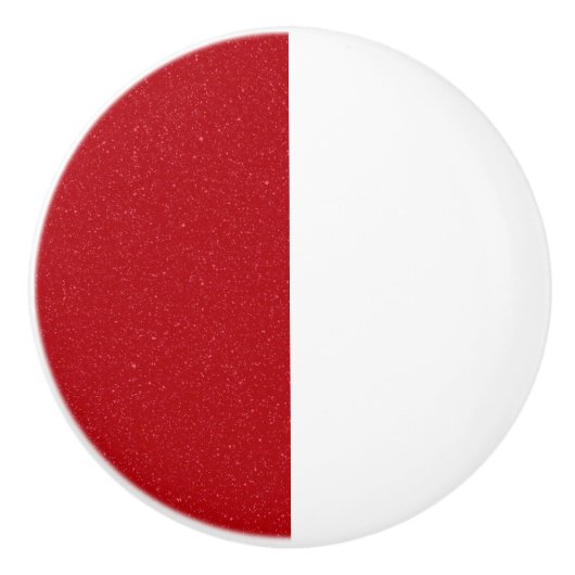 Aangepaste halve tomaat rode keramische trekknop knop (Voorkant)