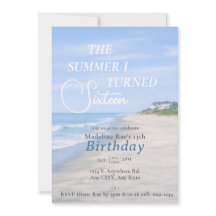Aangepaste Hamptons Geïnspireerde Sweet Sixteen Ve