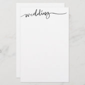 Aangepaste hand geletterde bruiloft briefpapier (Voorkant / Achterkant)