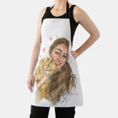 Aangepaste hand - getekend Schort | Gepersonalisee (Insitu)