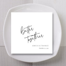 Aangepaste Hand-Lettered Better Together bruiloft