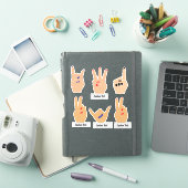 Aangepaste hand, vingersticker sticker (iPad Cover)