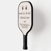 Aangepaste handafdrukken Beste oma Pickleball Paddle (Links)