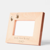 Aangepaste handafdrukken Beste vader Gegraveerde Lijstjes (Links)