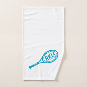 Aangepaste handdoek tennis Racket Monogram